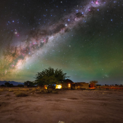 House under the Milky Way